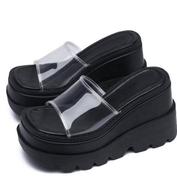 90'back COMBAT SANDALS💗BLACK COLOR ONLY💗 - Picture 2 of 10